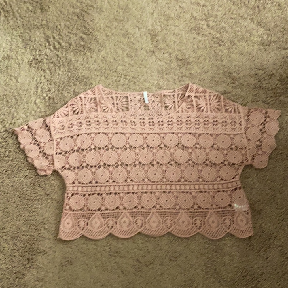 Pretty crop top cover up.